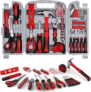 WINNER 156-Piece Delicate All-Purpose Home Tool Kit in Foldable Toolbox, Unisex | Complete and Essential Hand Tools Set for General House R...